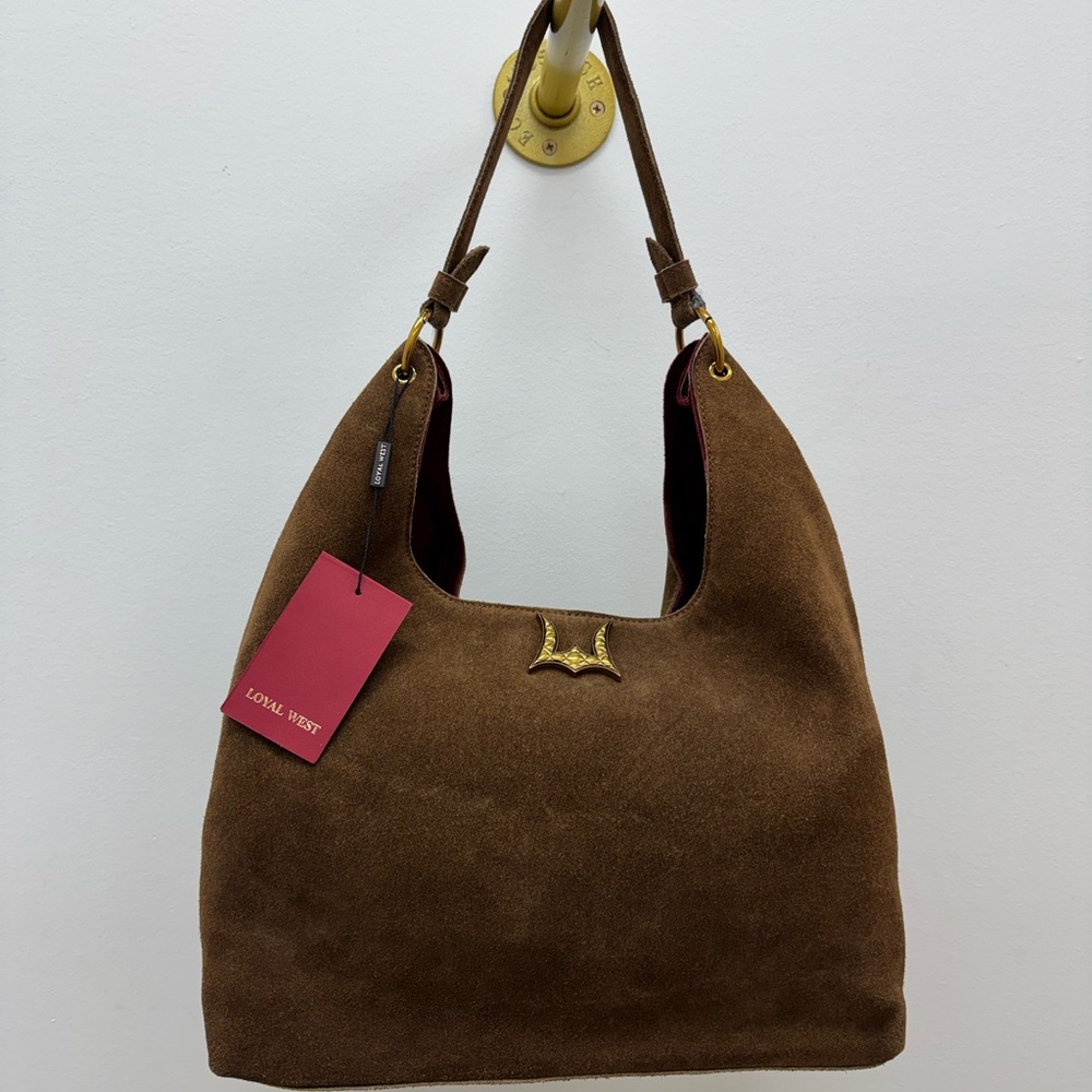 Loyal West Brown Suede Leather Bag